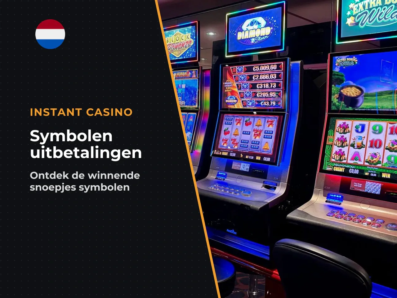 Symbolen en uitbetalingen. De symbolen zijn
