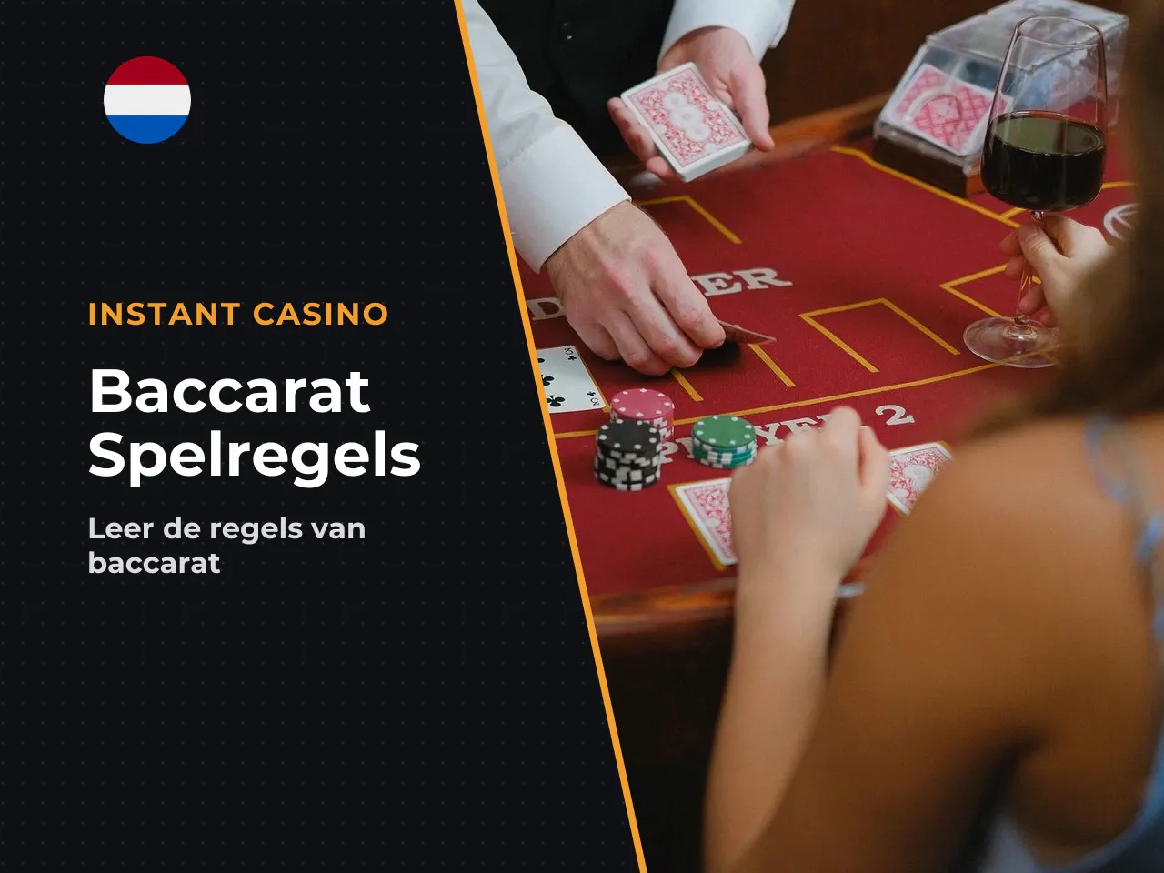 Inzetten op player, banker of tie