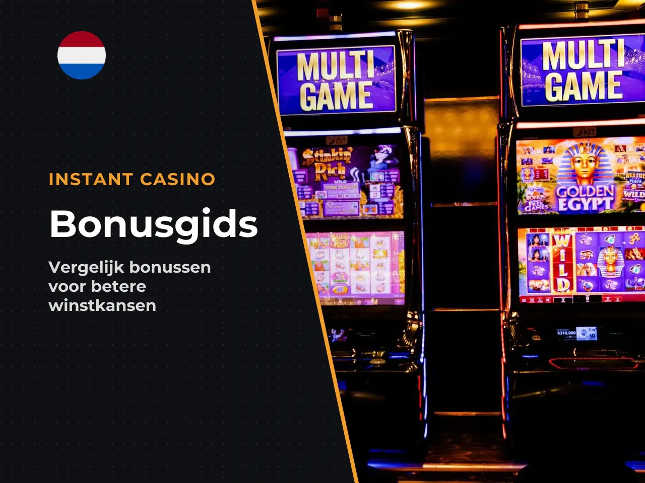 Bonussen vergelijken voordat je speelt. Vergelijk