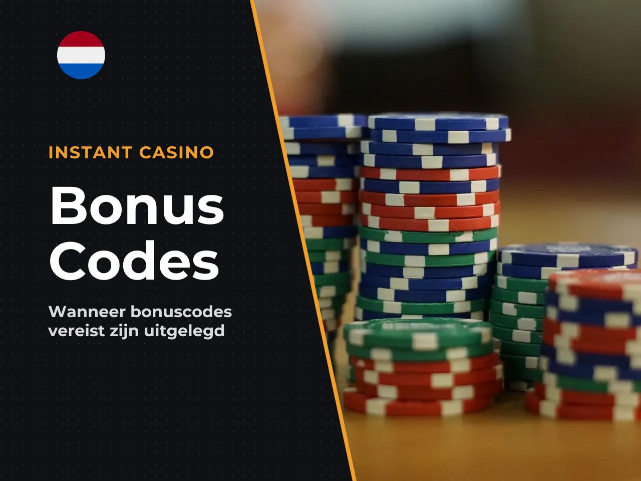 Wanneer een bonus code verplicht is